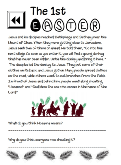 Palm Sunday Activities